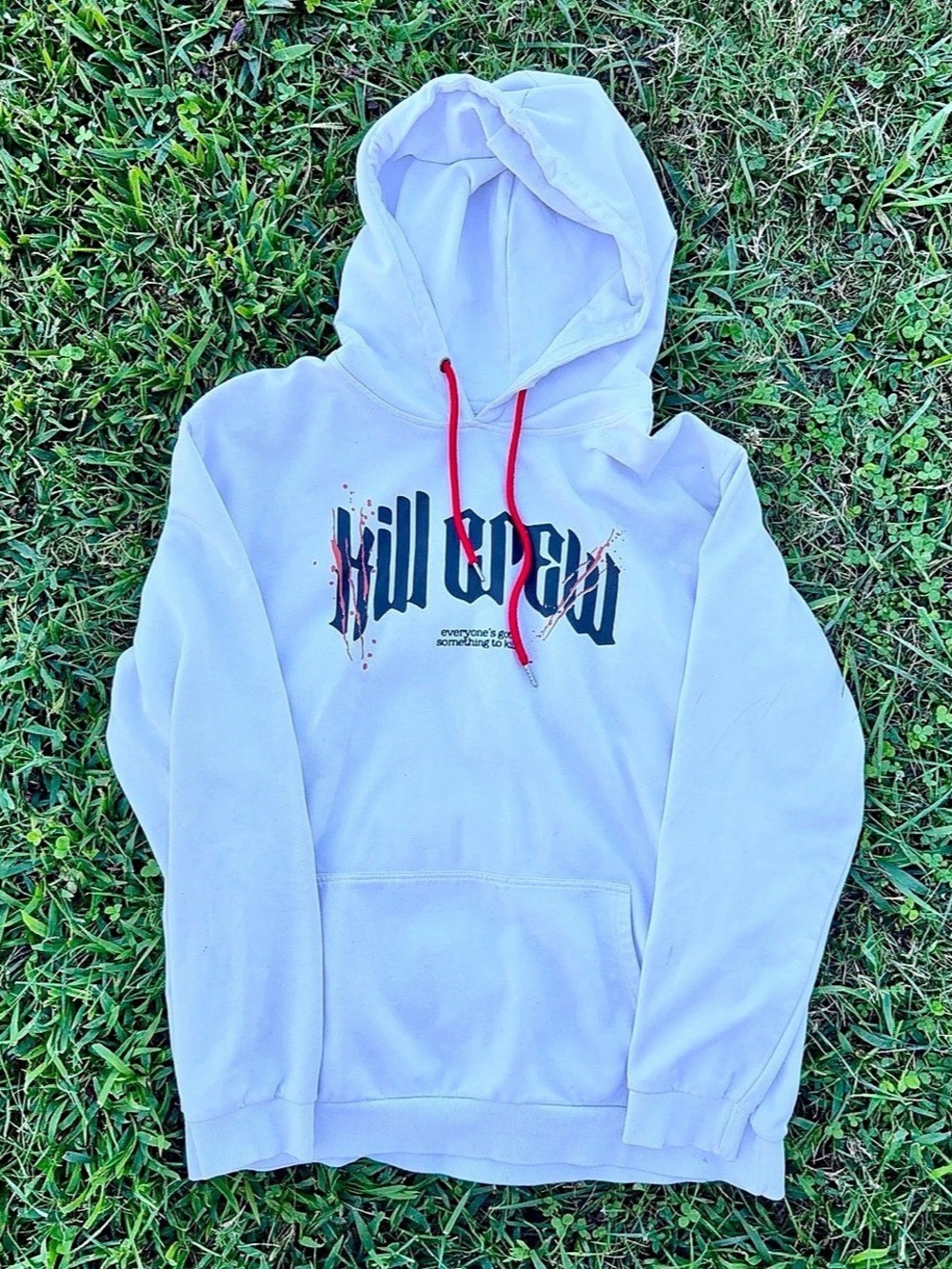 Kill Crew It's Only Pain Hoodie - White/black XL